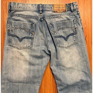 Diesel R55 Jeans Mens 33x28 Blue Denim Pants